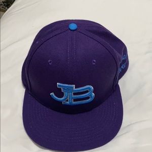 Cap blue and purple Justin bieber